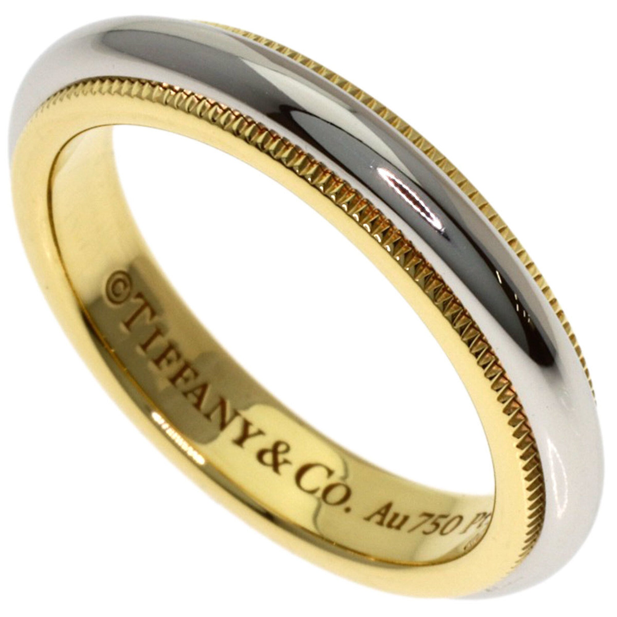 Tiffany Platinum Yellow Gold Yellow Gold (18K) Platinum 950 Band Ring (Pre-Owned)