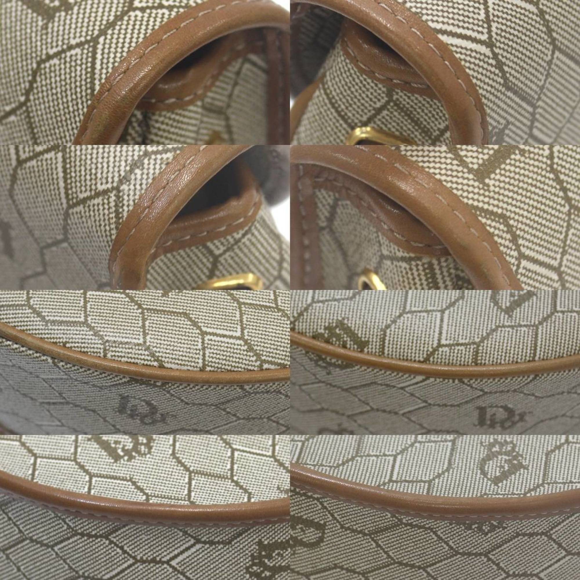 Christian Dior Beige Pvc Leather Shoulder Bag (Pre-Owned)