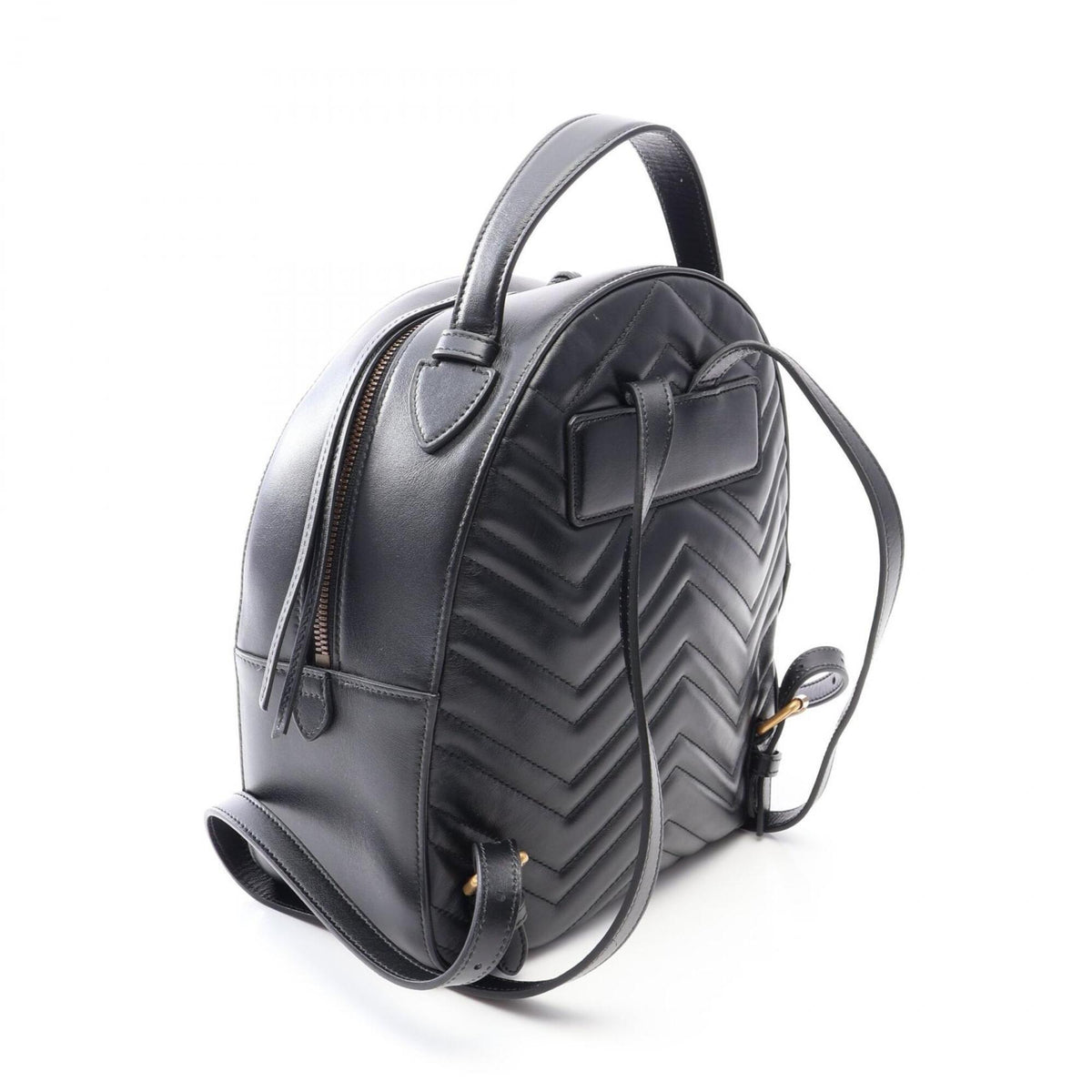 Gucci Black Leather Backpack (Pre-Owned)