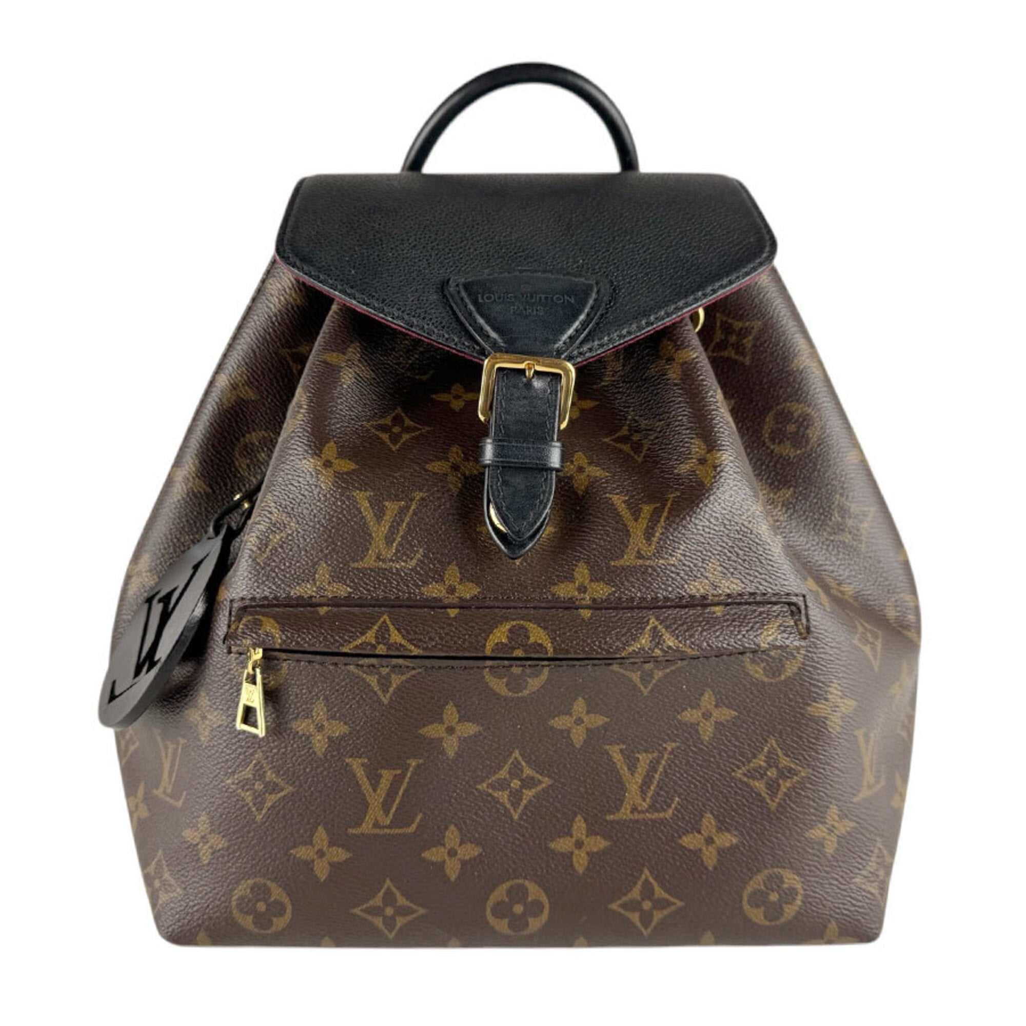 Louis Vuitton Black Brown Monogram Monogram Backpack (Pre-Owned)