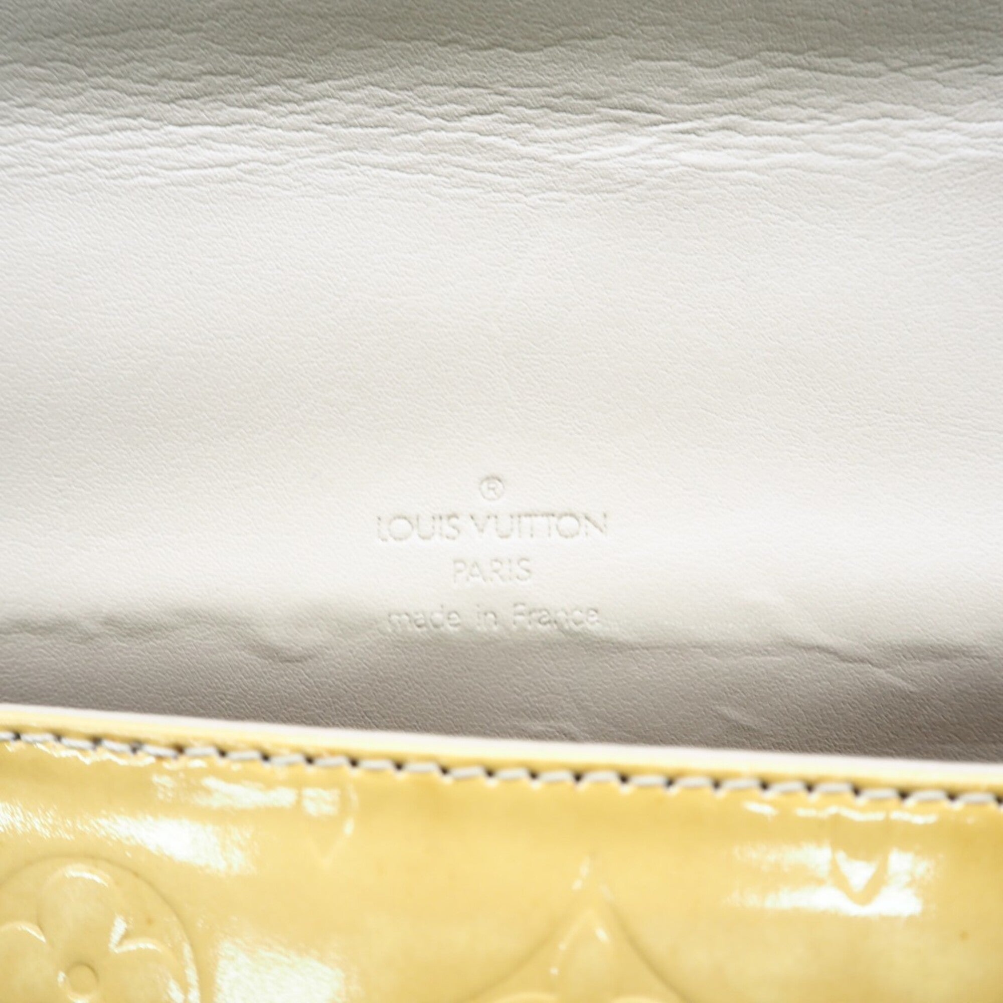 Louis Vuitton Monogram Vernis Yellow Leather Shoulder Bag (Pre-Owned)