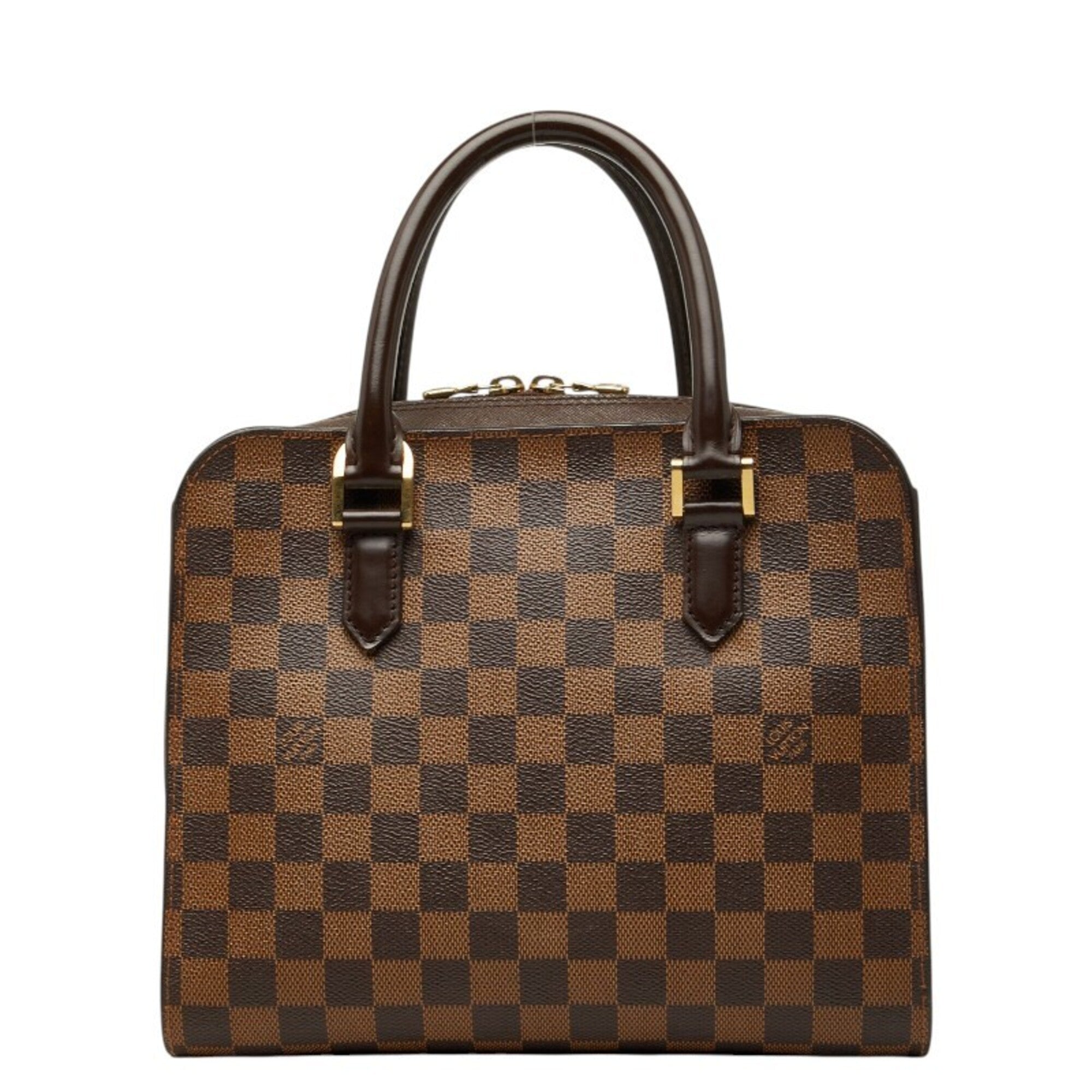 Louis Vuitton Brown Pvc Leather Handbag (Pre-Owned)