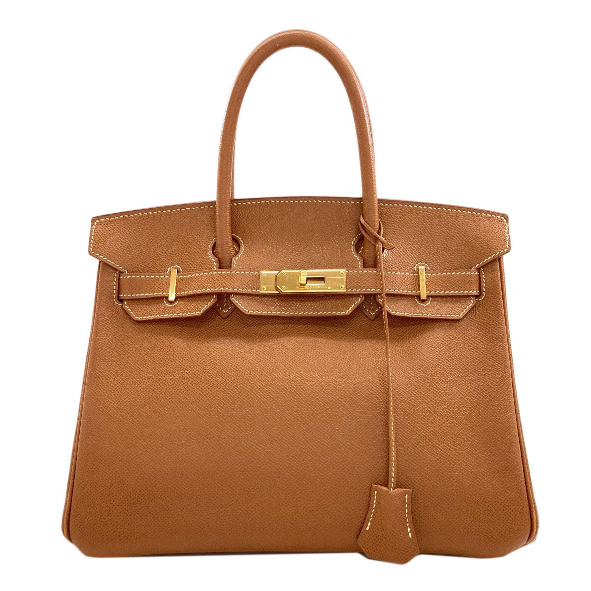 Hermes Gold Epsom Leather Handbag (Pre-Owned)