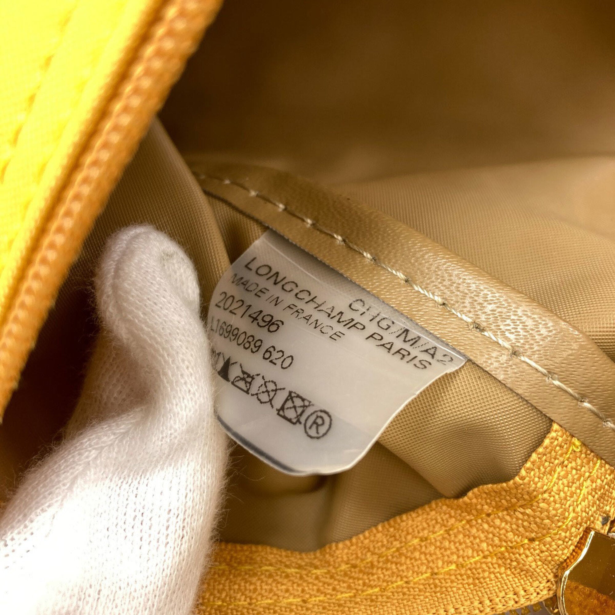 Longchamp Yellow Nylon (Pre-Owned)