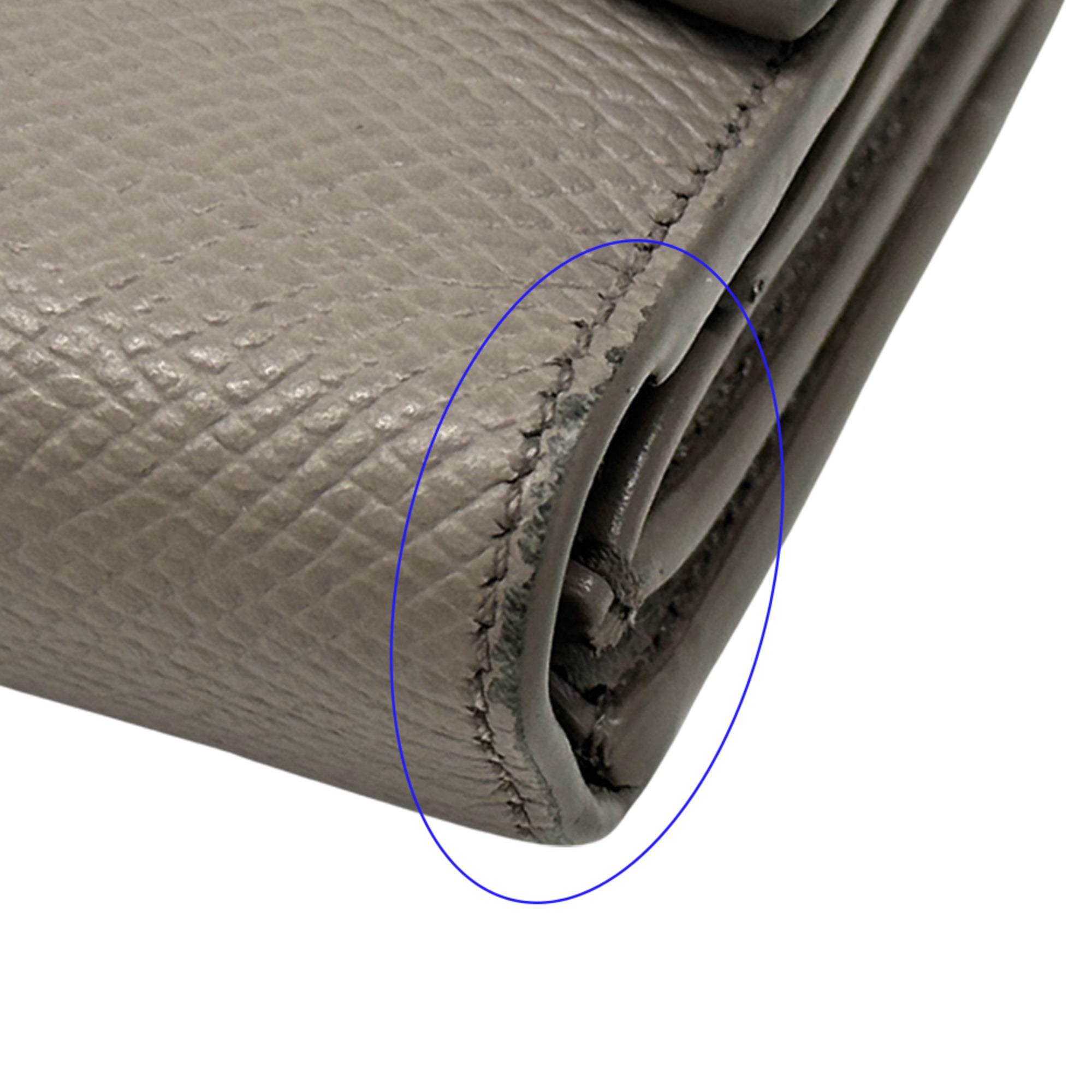 Celine Gray Leather Wallet (Tri-Fold) (Pre-Owned)