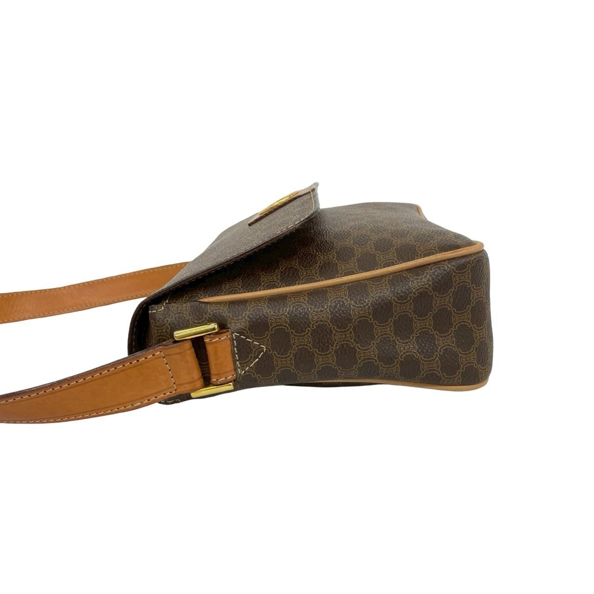 Celine Brown Leather Pvc Shoulder Bag (Pre-Owned)