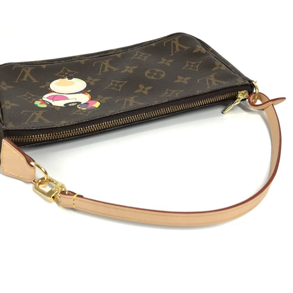Louis Vuitton Brown Monogram Panda Monogram Canvas Handbag Pouch Shoulder Bag (Pre-Owned)