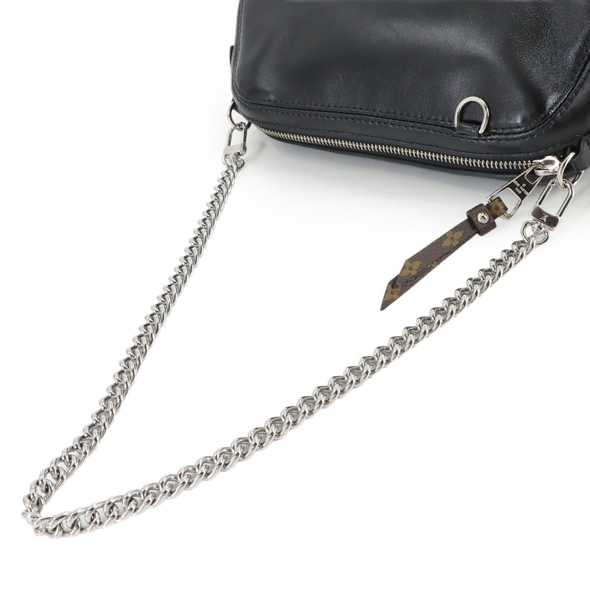 Louis Vuitton Monogram Noir Monogram Canvas Leather Handbag Pochette Shoulder Bag (Pre-Owned)