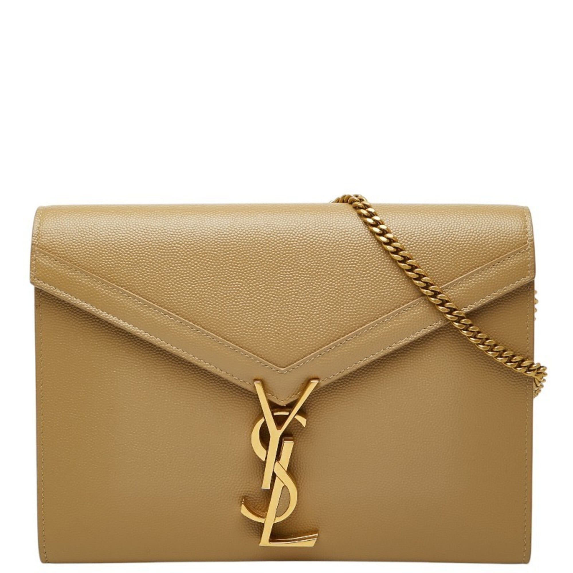 Saint Laurent Beige Leather Shoulder Bag (Pre-Owned)