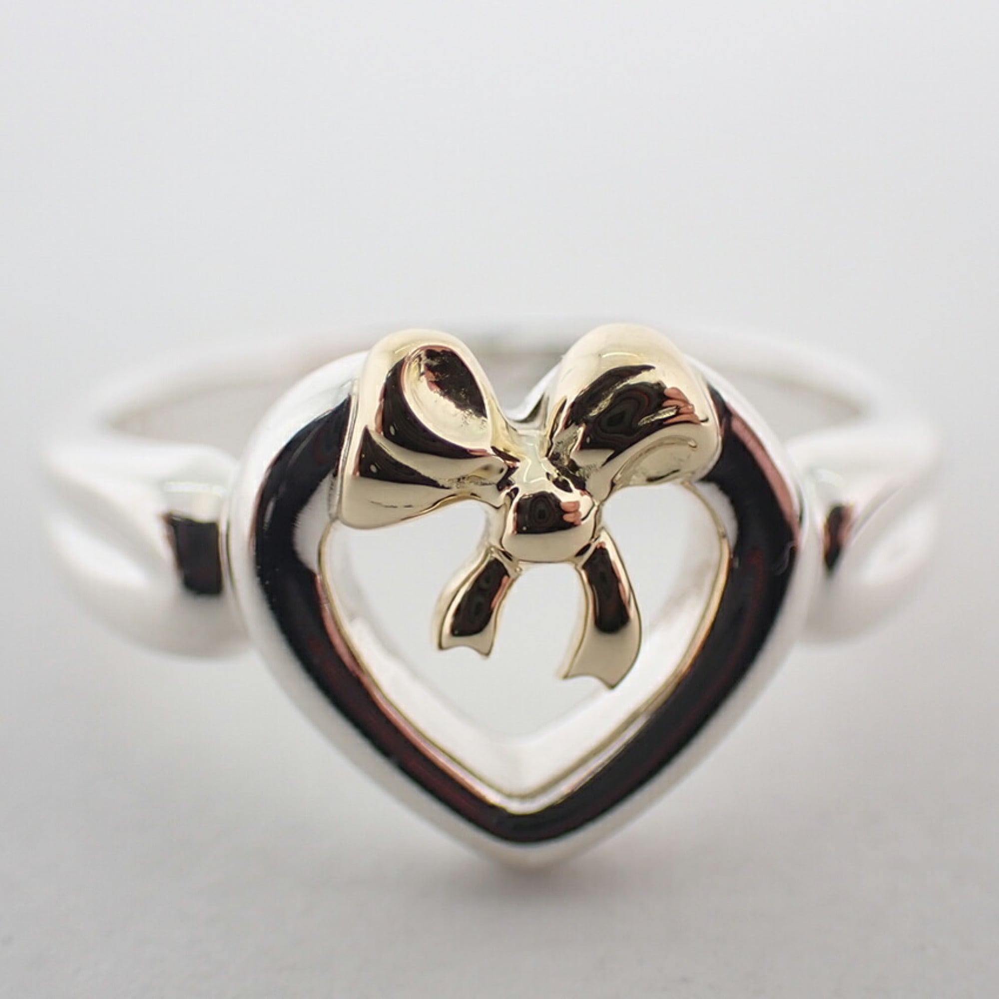 Tiffany Yellow Gold (18K) Sterling Silver 925 Band Ring (Pre-Owned)