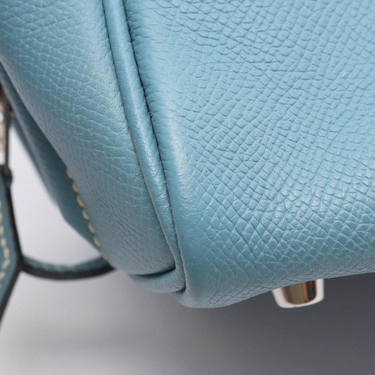 Hermes Blue Epsom Leather Leather Handbag (Pre-Owned)
