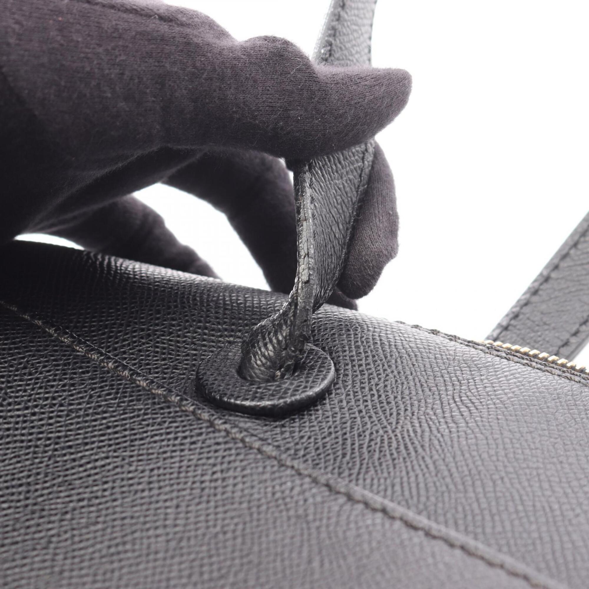 Chanel Black Grained Calfskin Handbag Tote Bag (Pre-Owned)