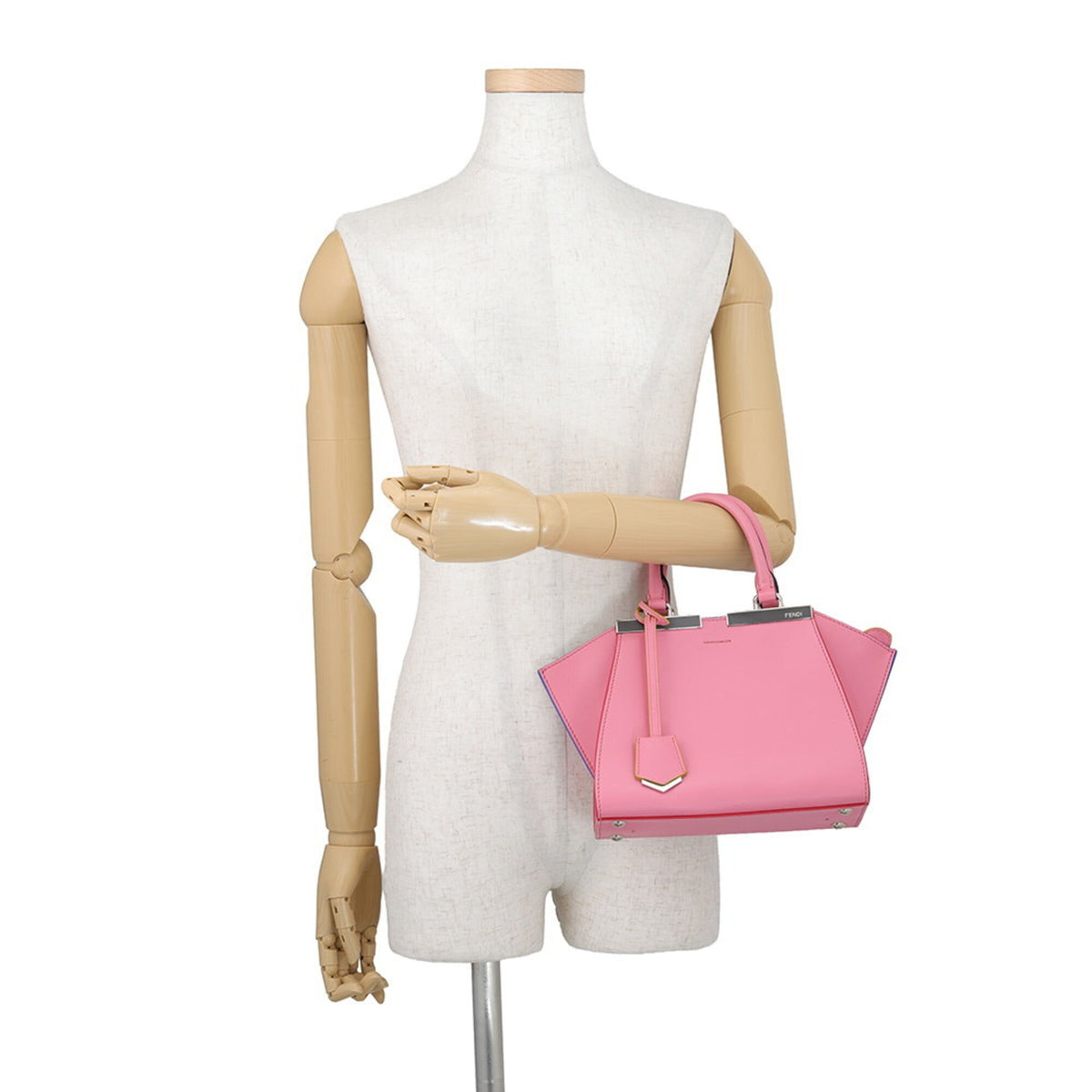 Fendi Pink Leather Handbag (Pre-Owned)