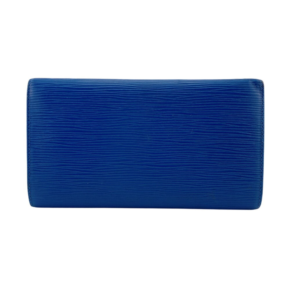 Louis Vuitton Epi Blue Epi Leather Long Wallet (Bi-Fold) (Pre-Owned)