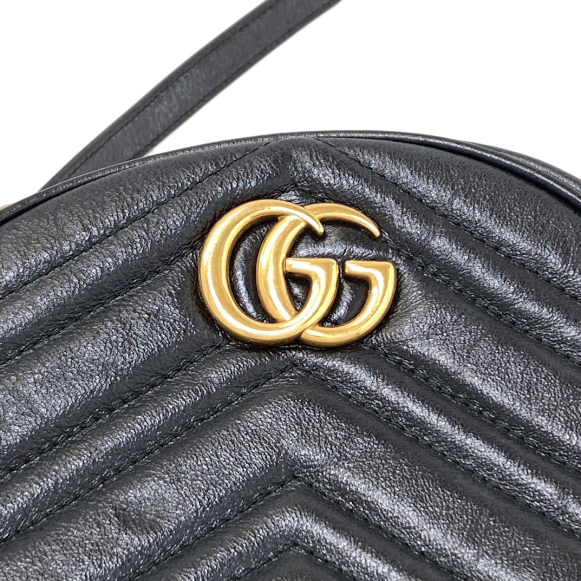 Gucci Black Leather Shoulder Bag (Pre-Owned)