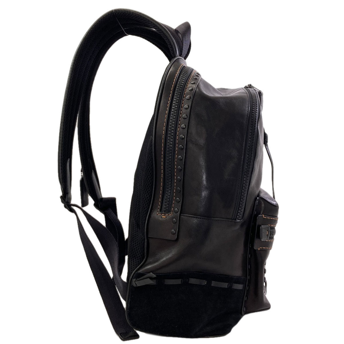 Coach Black Leather Backpack (Pre-Owned)