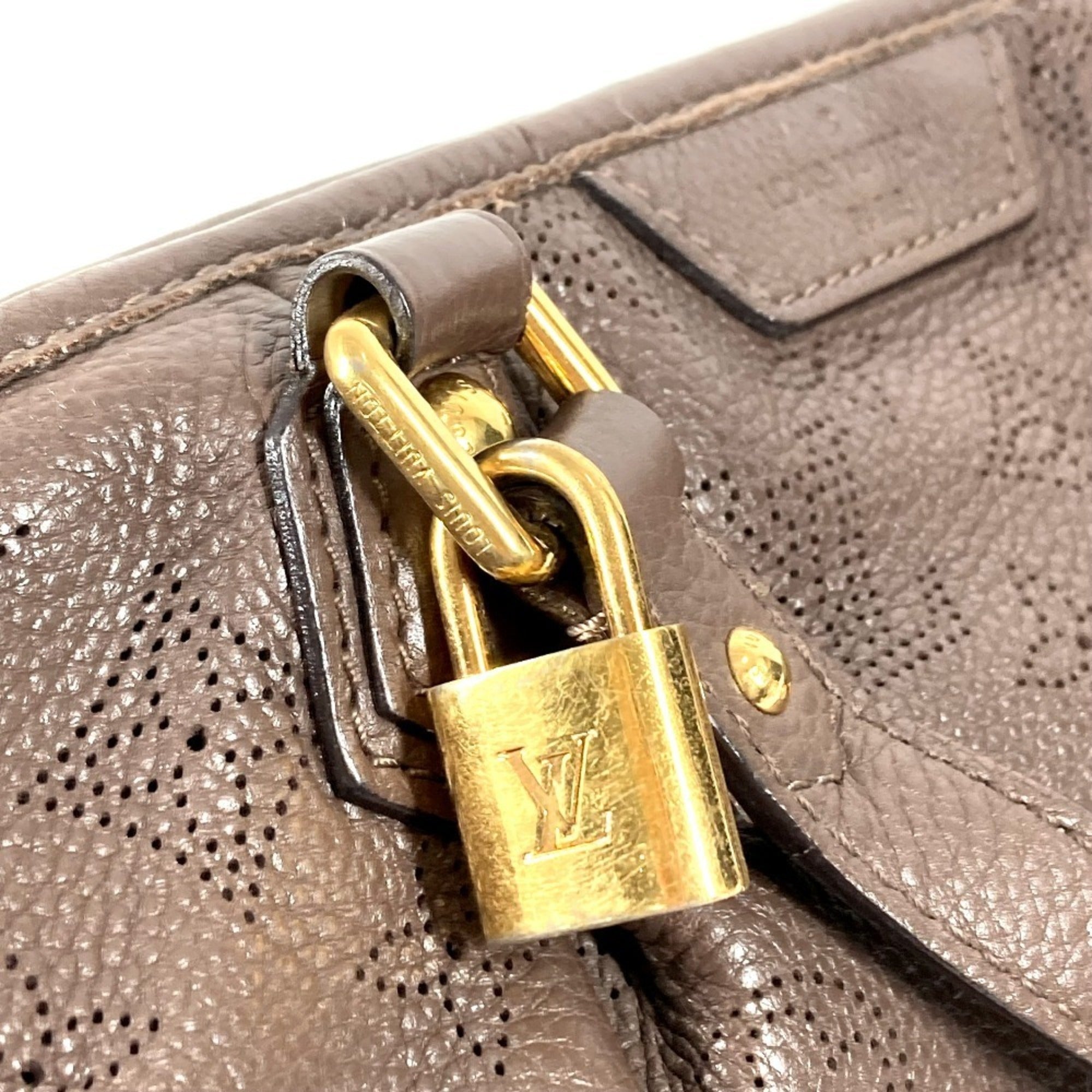 Louis Vuitton Brown Monogram Mahina Leather Leather Handbag Shoulder Bag Tote Bag (Pre-Owned)