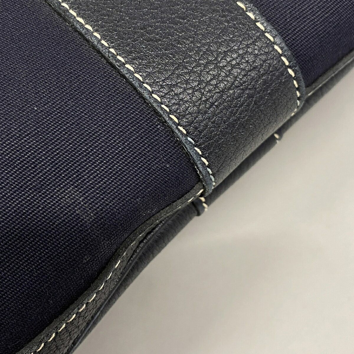 Hermes Navy Toile Officier Tote Bag (Pre-Owned)