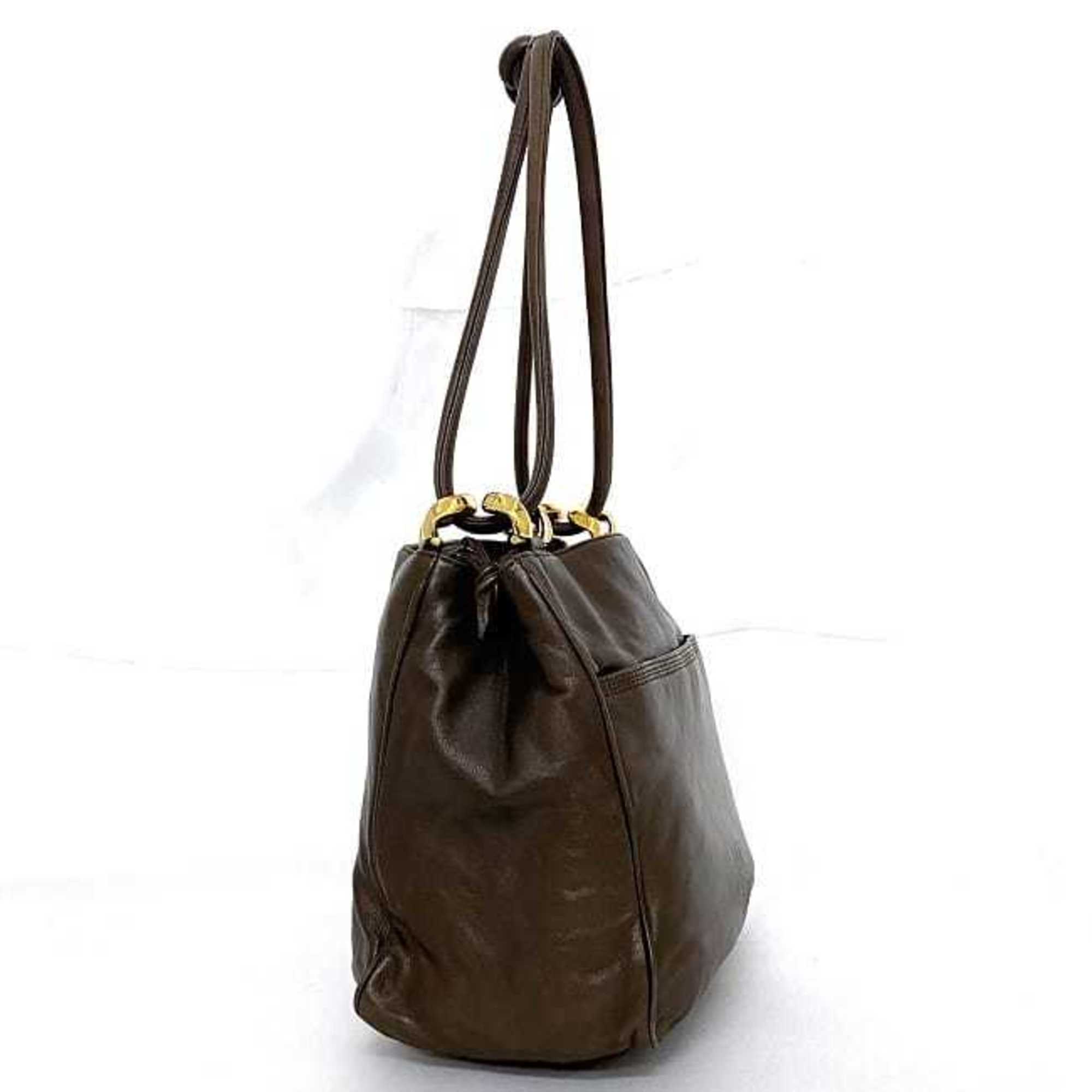 Loewe Brown Nappa Leather Shoulder Bag (Pre-Owned)
