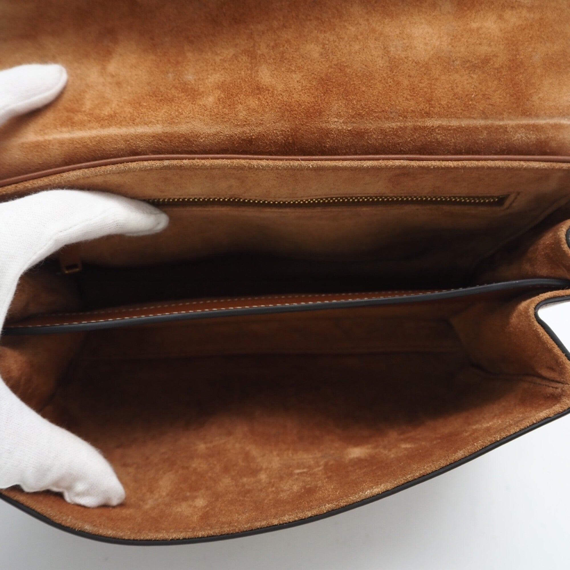 Celine Brown Leather Shoulder Bag (Pre-Owned)