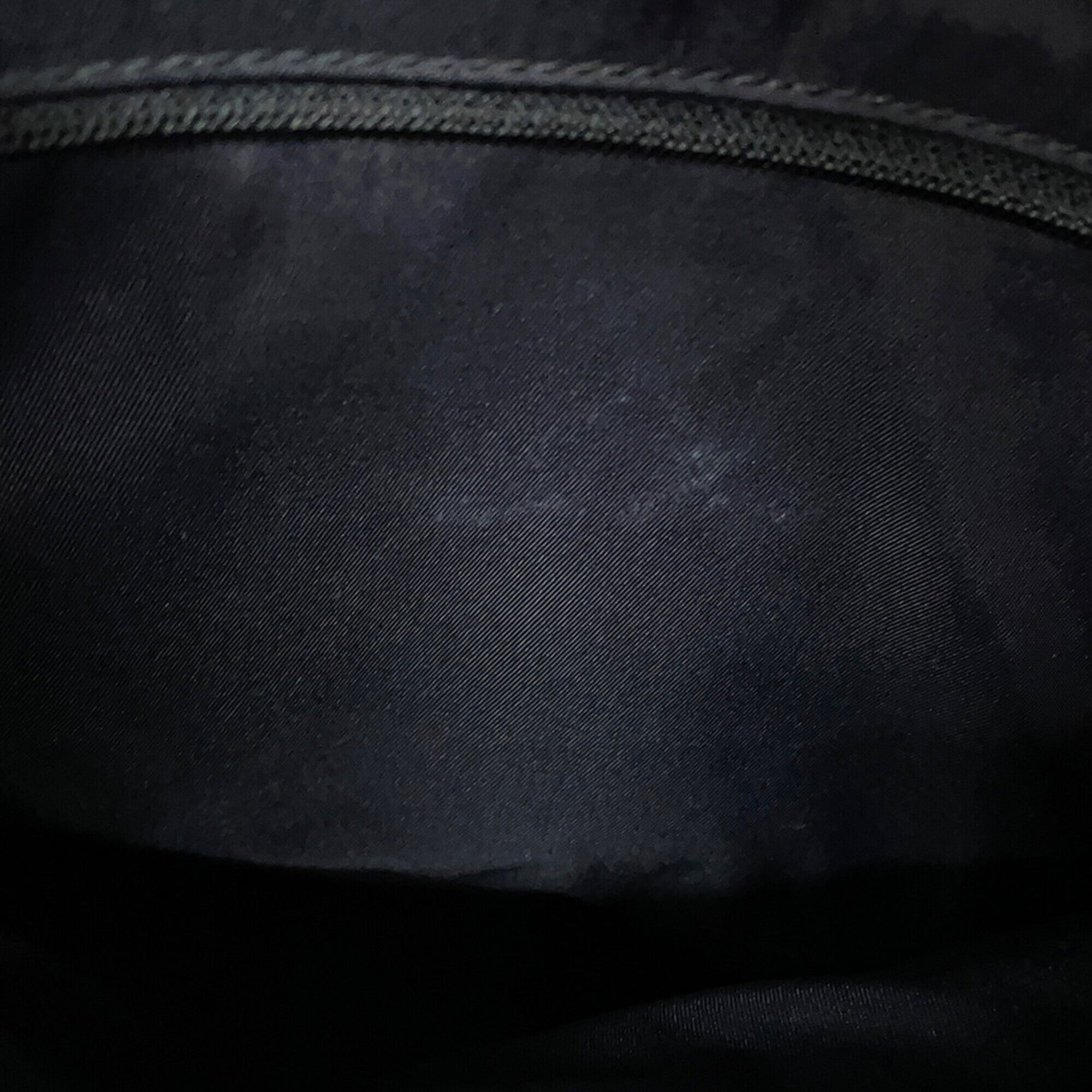 Chanel Black Leather Canvas Tote Bag (Pre-Owned)