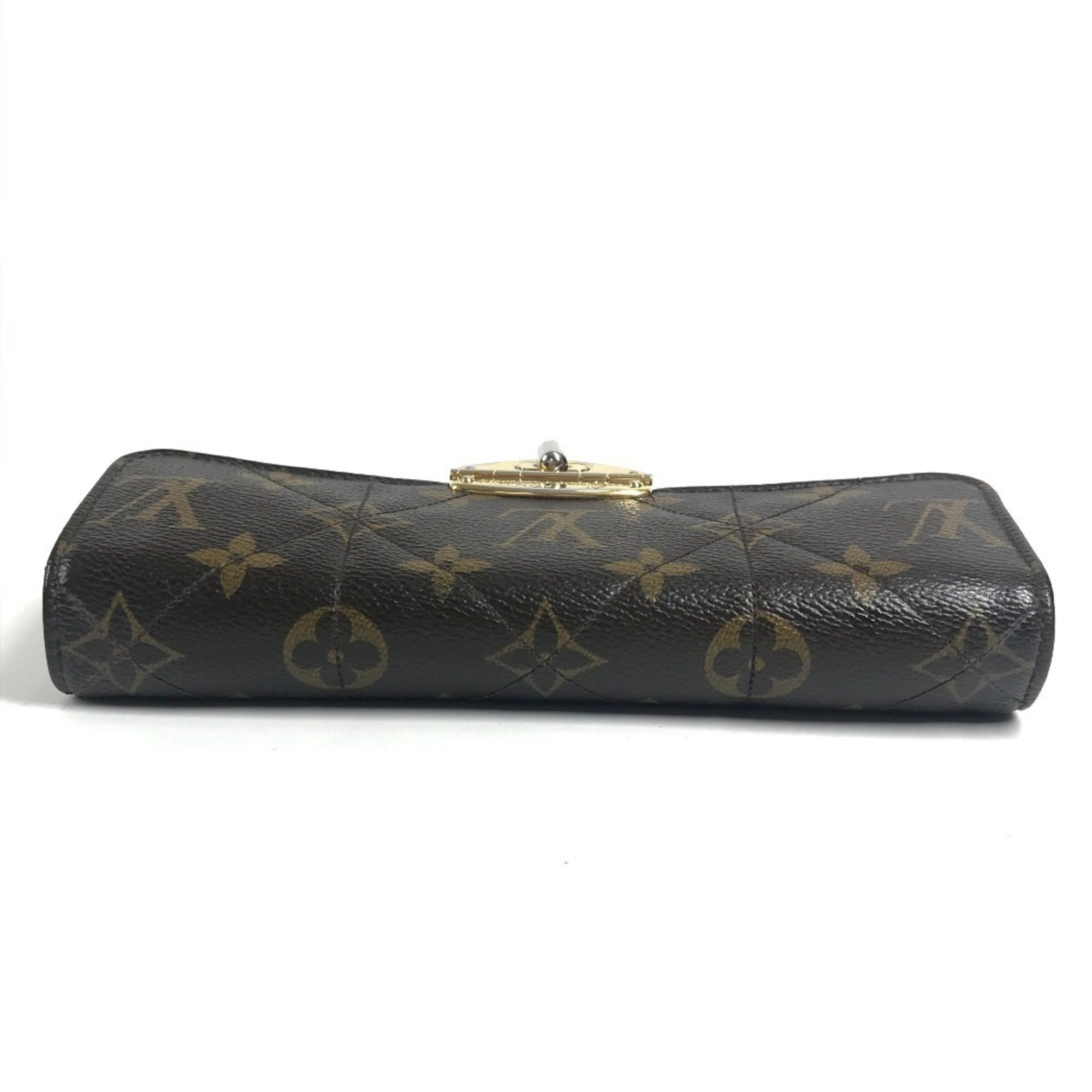 Louis Vuitton Brown Monogram Long Wallet (Bi-Fold) (Pre-Owned)