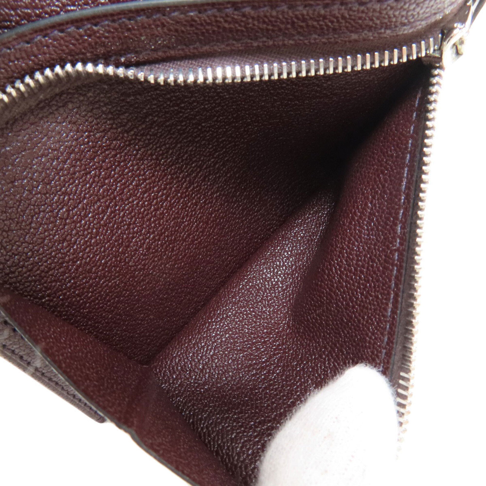 Hermes Bordeaux Chevre Leather Wallet (Bi-Fold) (Pre-Owned)