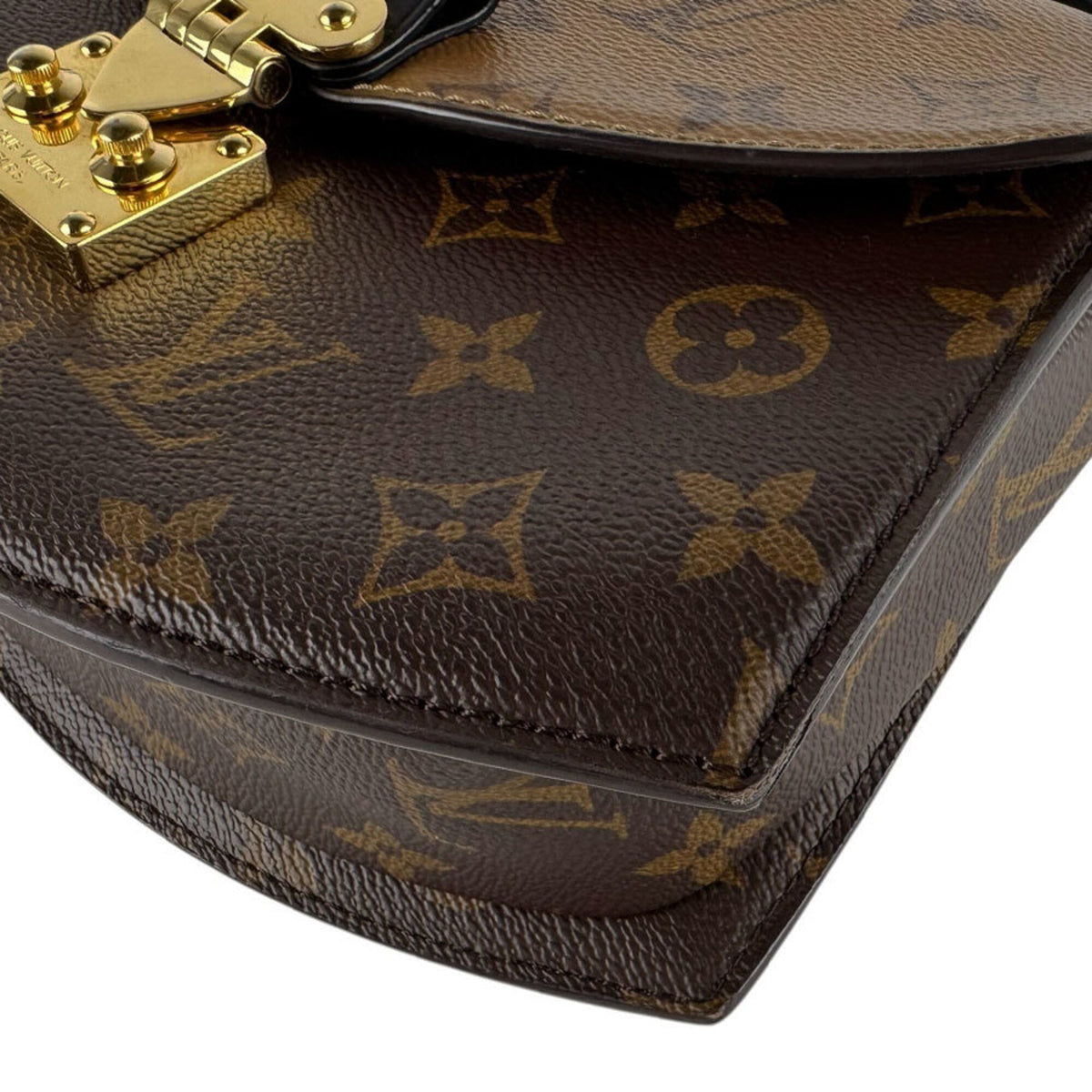 Louis Vuitton Brown Monogram Reverse Shoulder Bag (Pre-Owned)