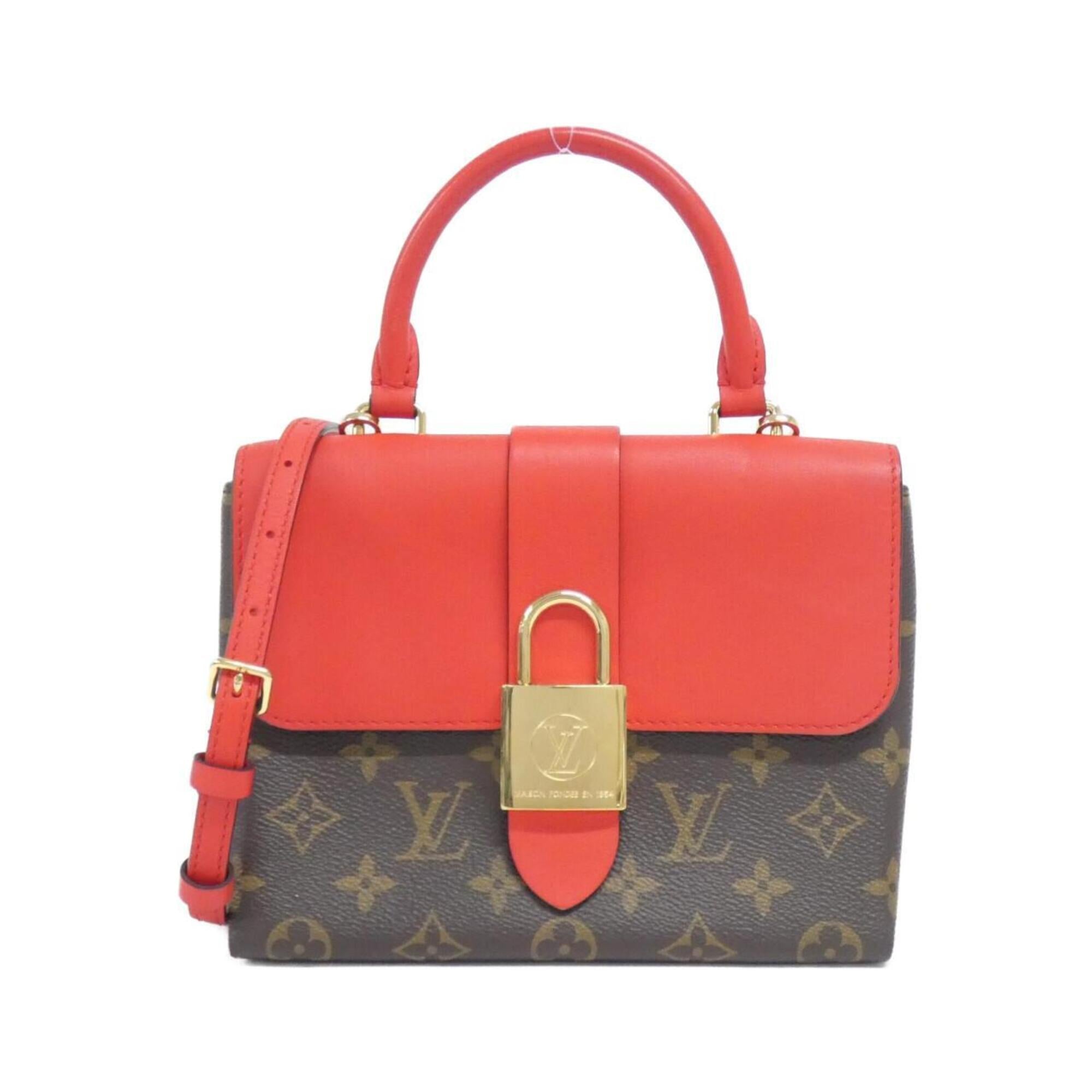 Louis Vuitton Coquelicots Marron Coated Canvas Leather Handbag (Pre-Owned)