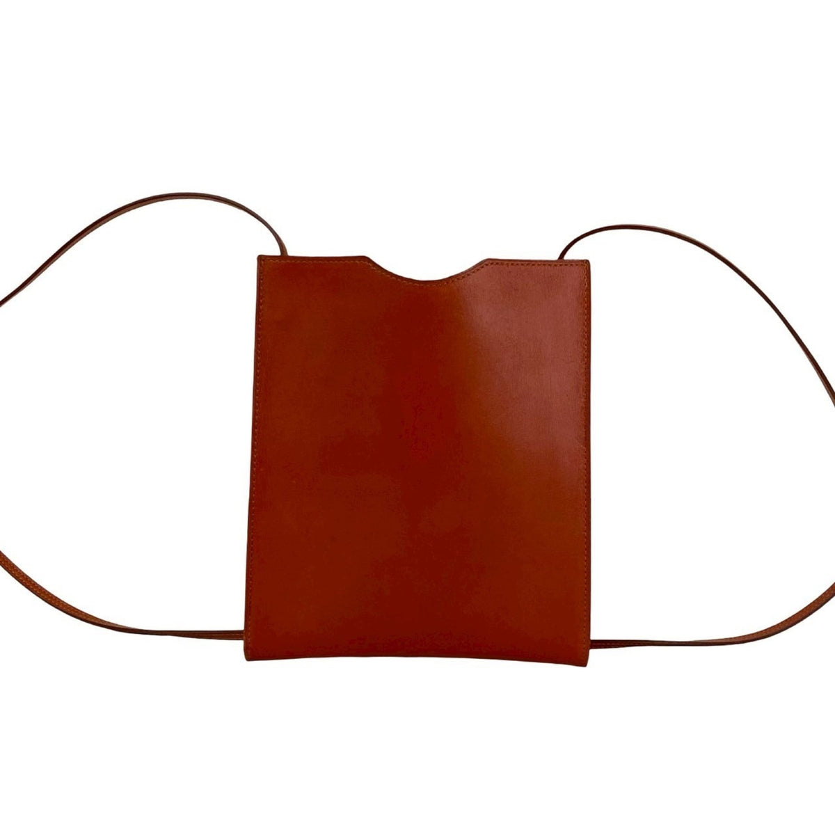 Hermes Brown Box Calf Leather Pochette Shoulder Bag (Pre-Owned)