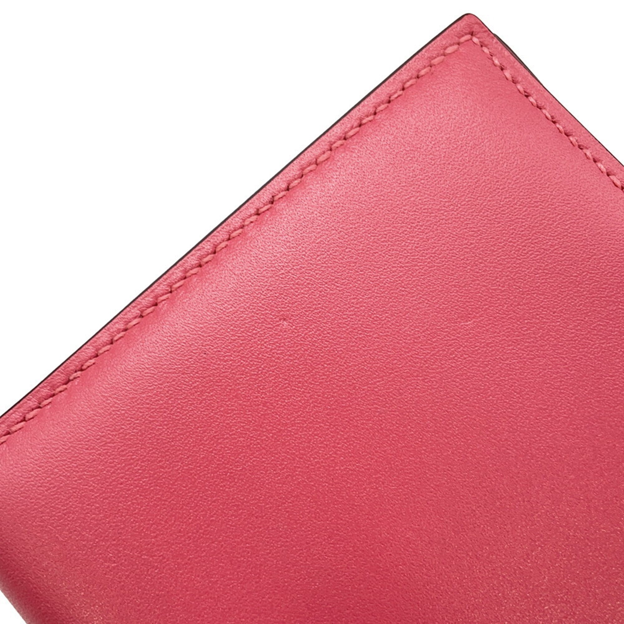 Hermes Tadelakt Leather Long Wallet (Bi-Fold) (Pre-Owned)