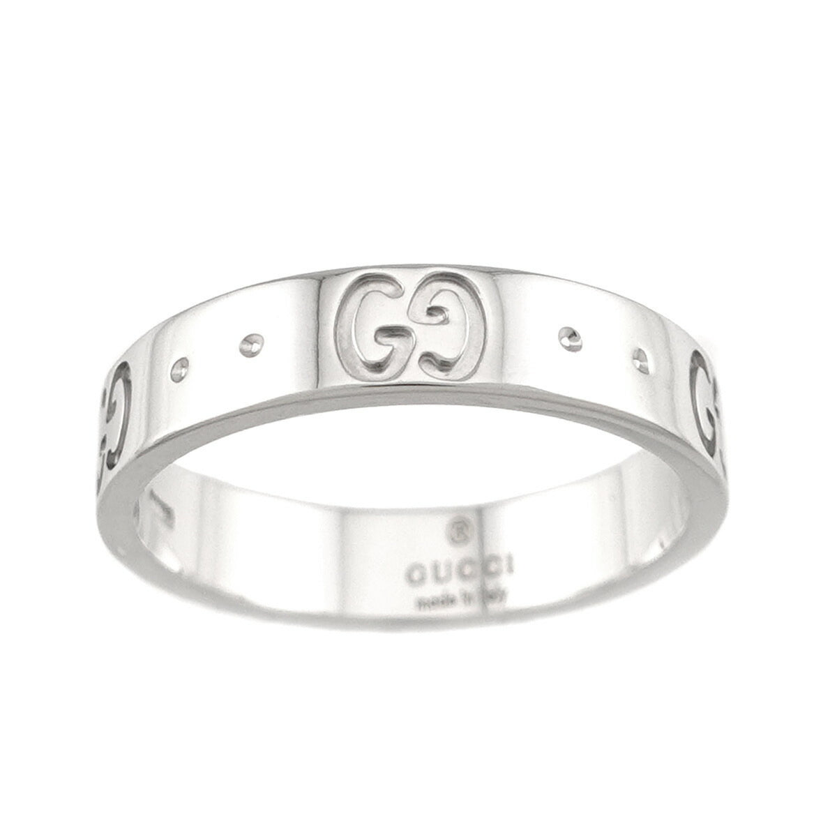 Gucci White Gold (18K) Band Ring (Pre-Owned)