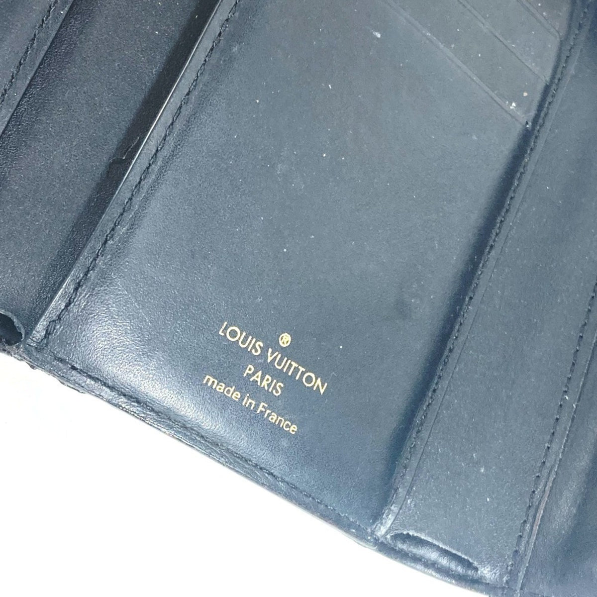 Louis Vuitton Monogram Black Brown Monogram Wallet (Tri-Fold) (Pre-Owned)