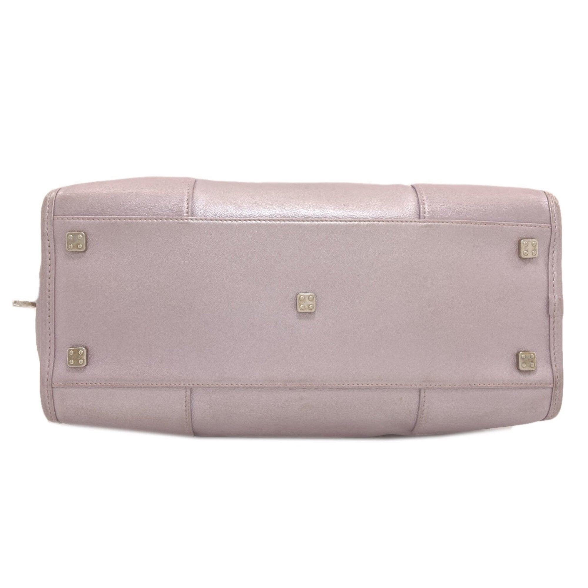 Loewe Purple Leather Handbag (Pre-Owned)