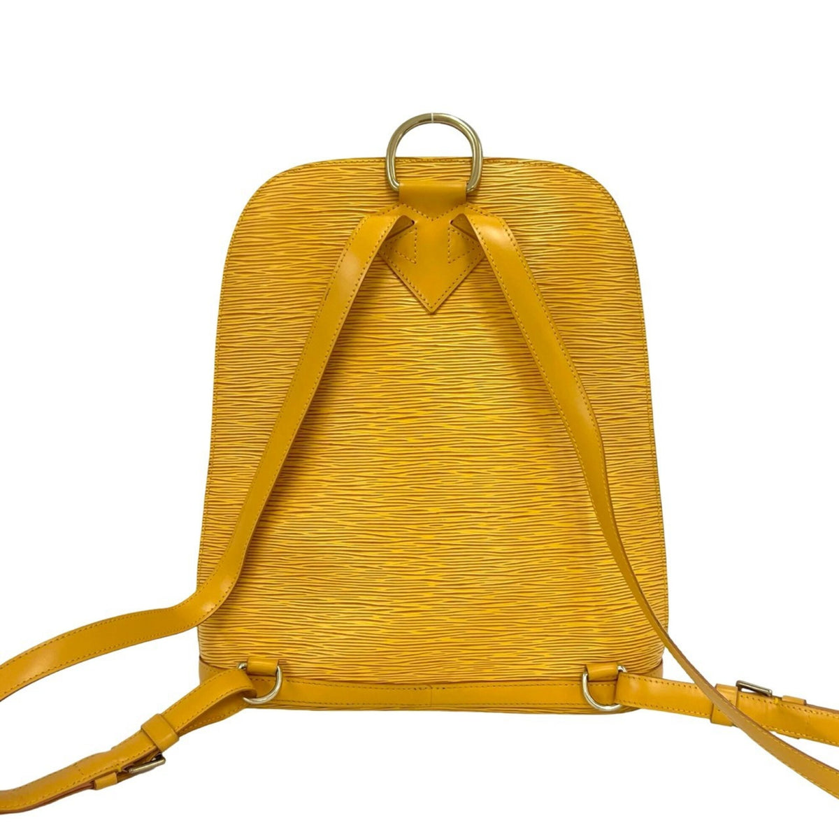 Louis Vuitton Yellow Leather Backpack (Pre-Owned)