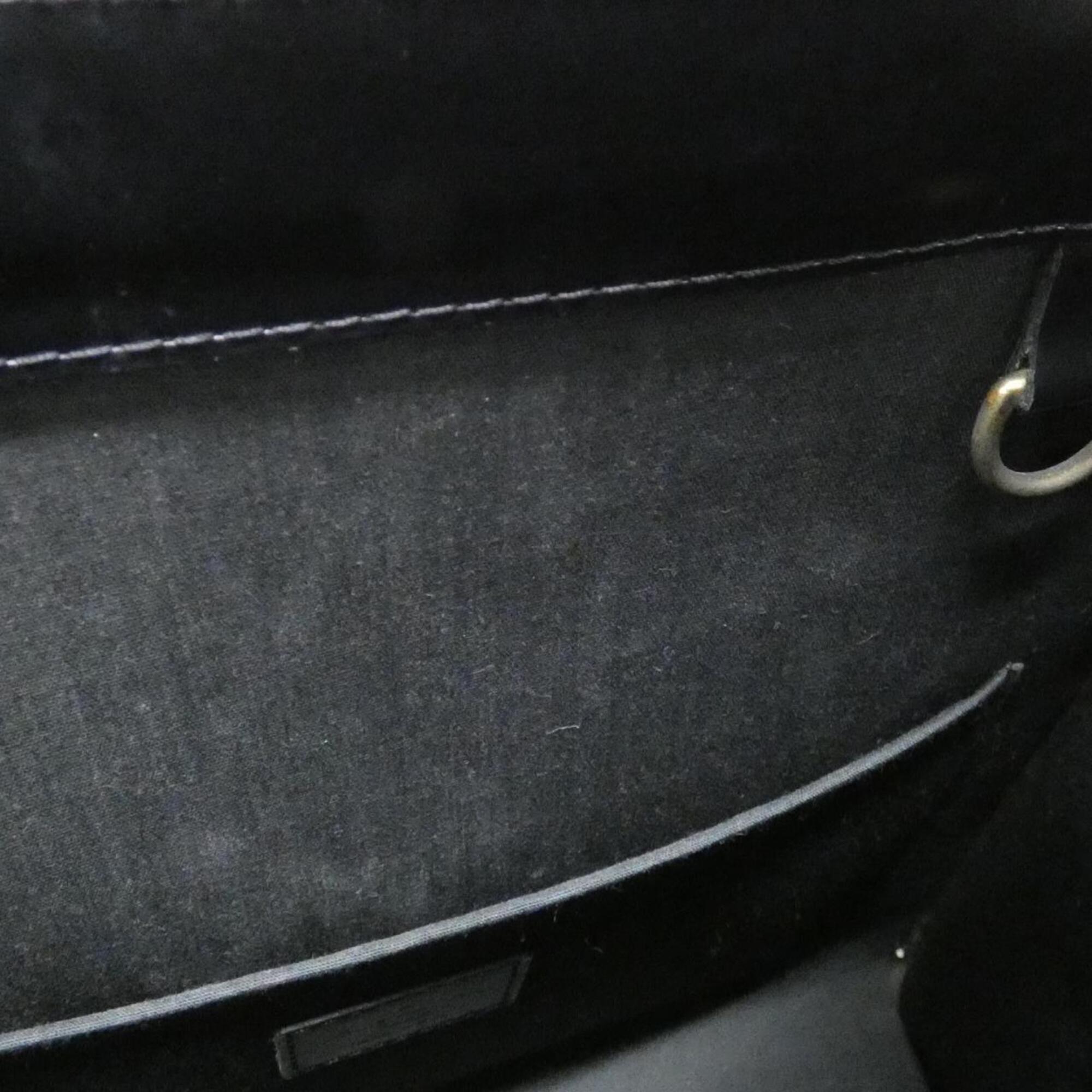 Louis Vuitton Black Leather Shoulder Bag (Pre-Owned)