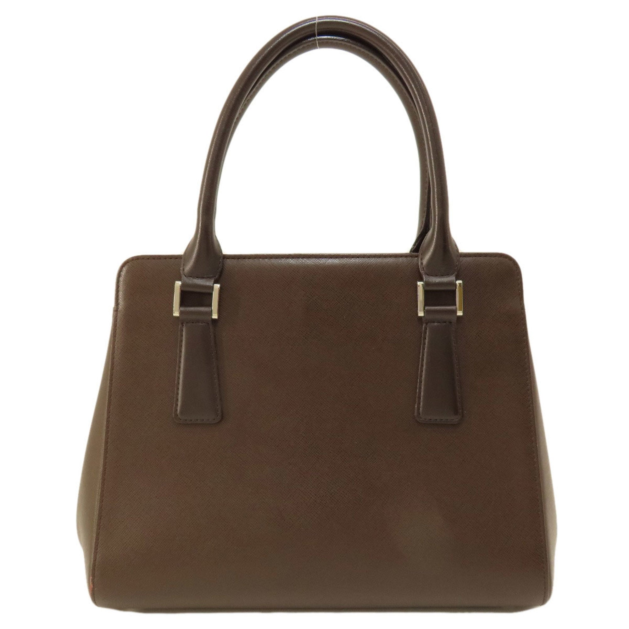 Burberry Dark Brown Leather Handbag (Pre-Owned)