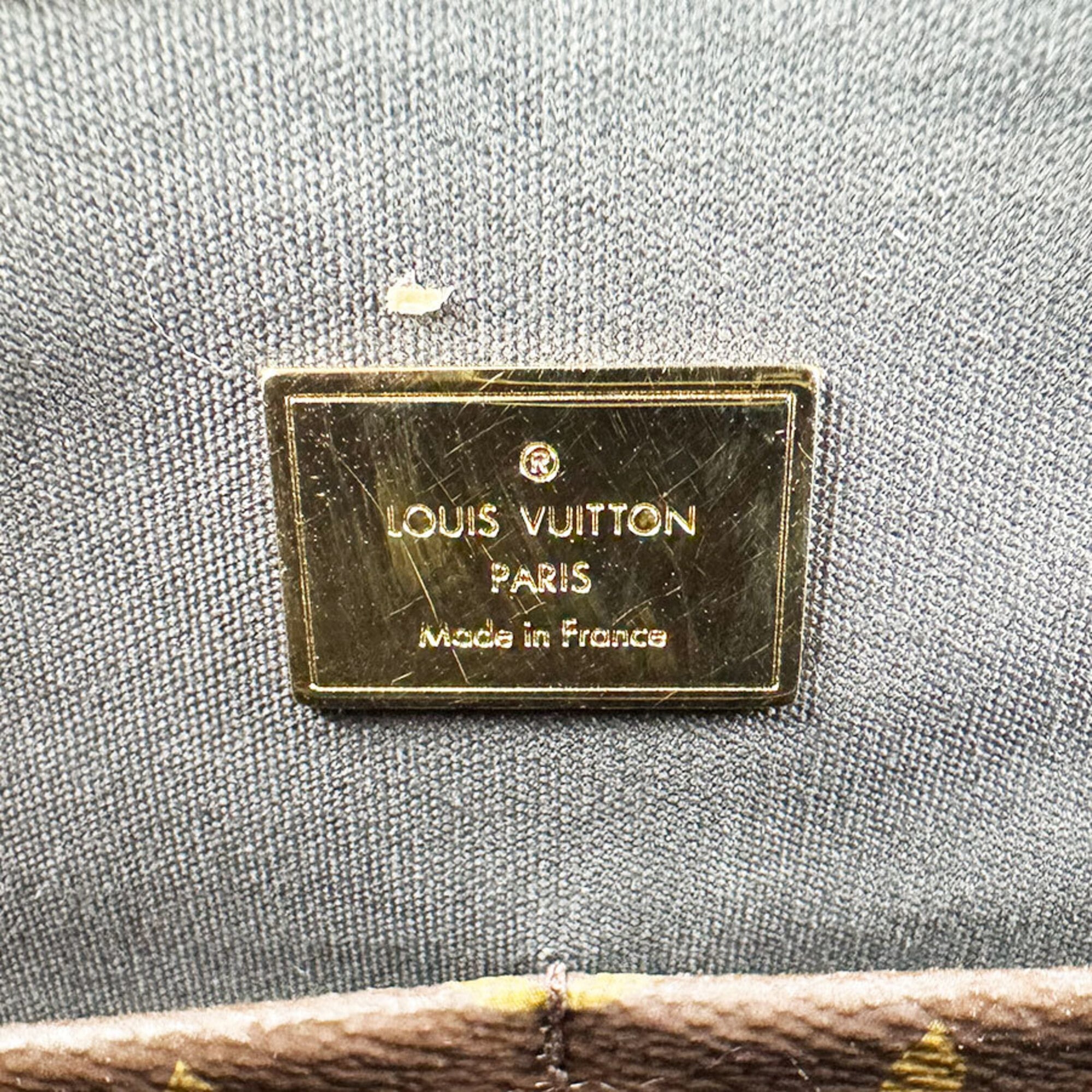 Louis Vuitton Black Brown Monogram Patent Leather Monogram Handbag Shoulder Bag (Pre-Owned)