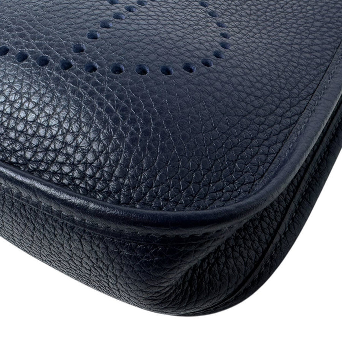 Hermes Blue Nuit Taurillon Clemence Leather Shoulder Bag (Pre-Owned)