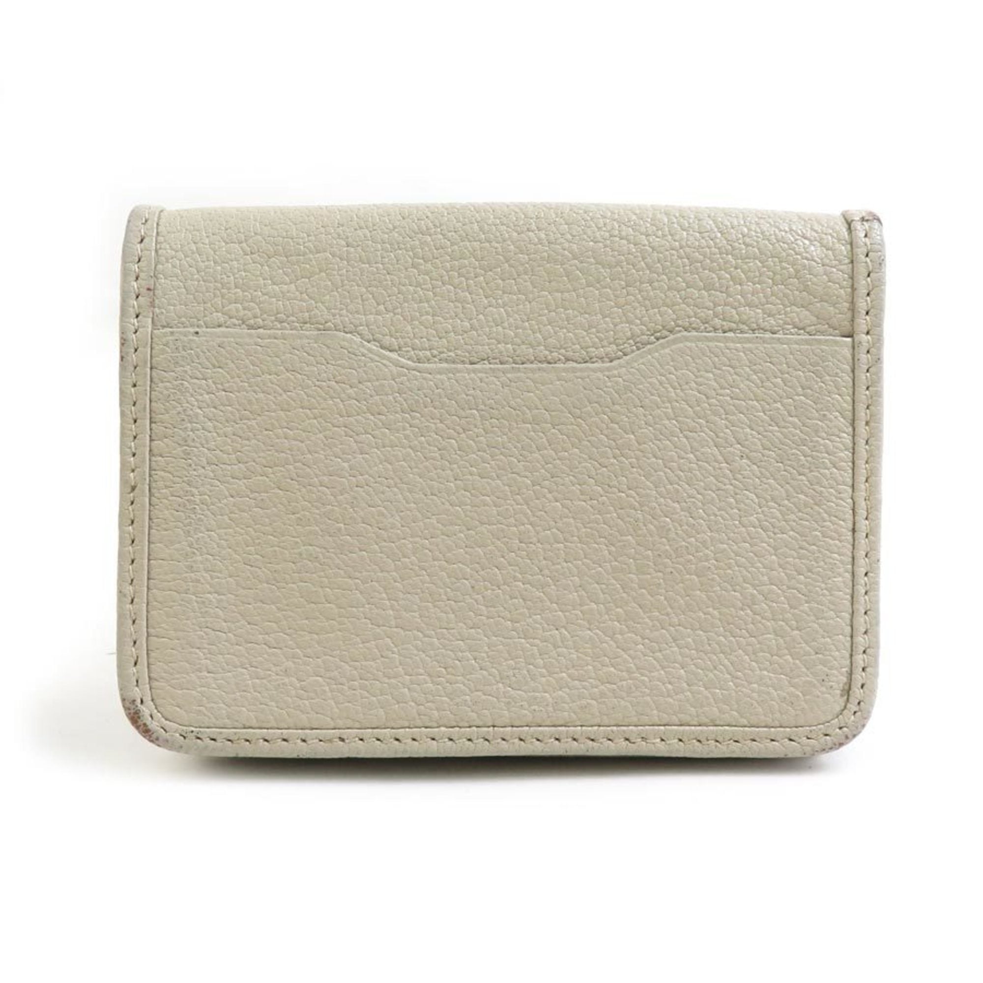 Loewe Light Beige Leather Coin Purse/Coin Case (Pre-Owned)