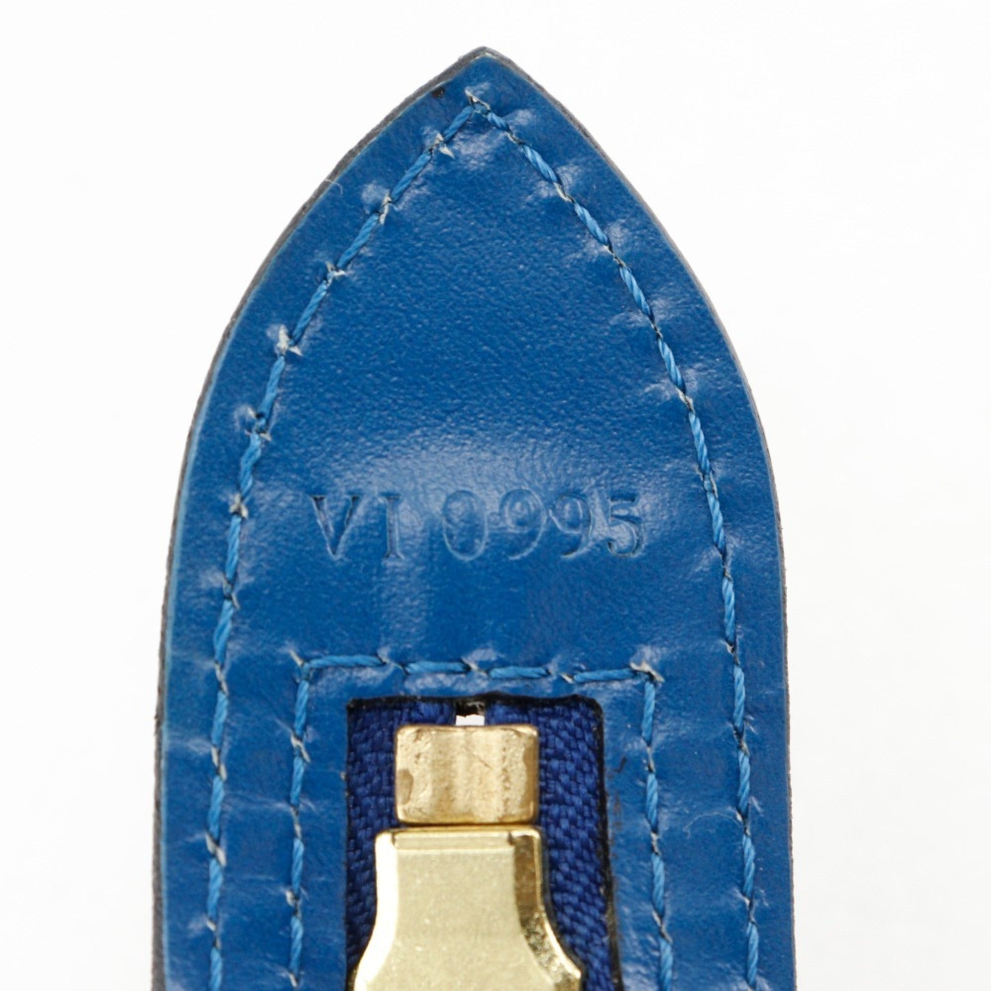 Louis Vuitton Epi Blue Toledo Blue Epi Leather Handbag (Pre-Owned)