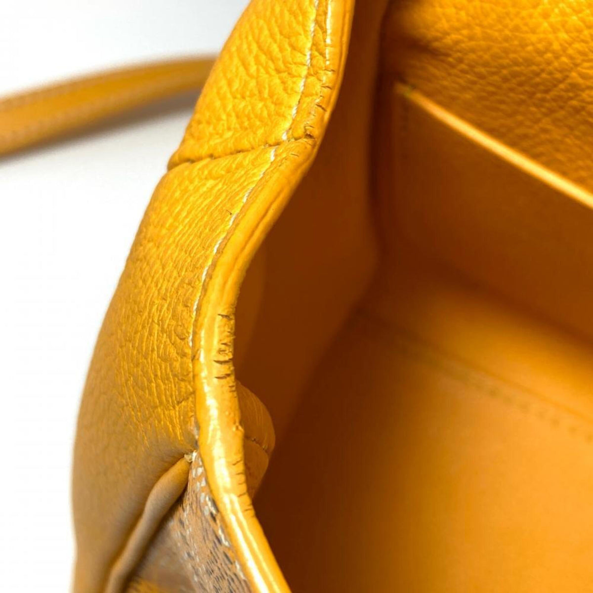 Goyard Yellow Leather Shoulder Bag (Pre-Owned)