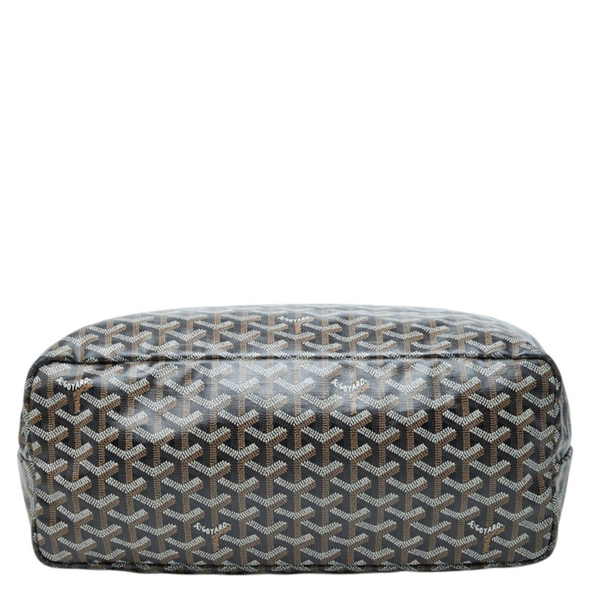 Goyard Black Brown Pvc Leather Pouch Tote Bag (Pre-Owned)