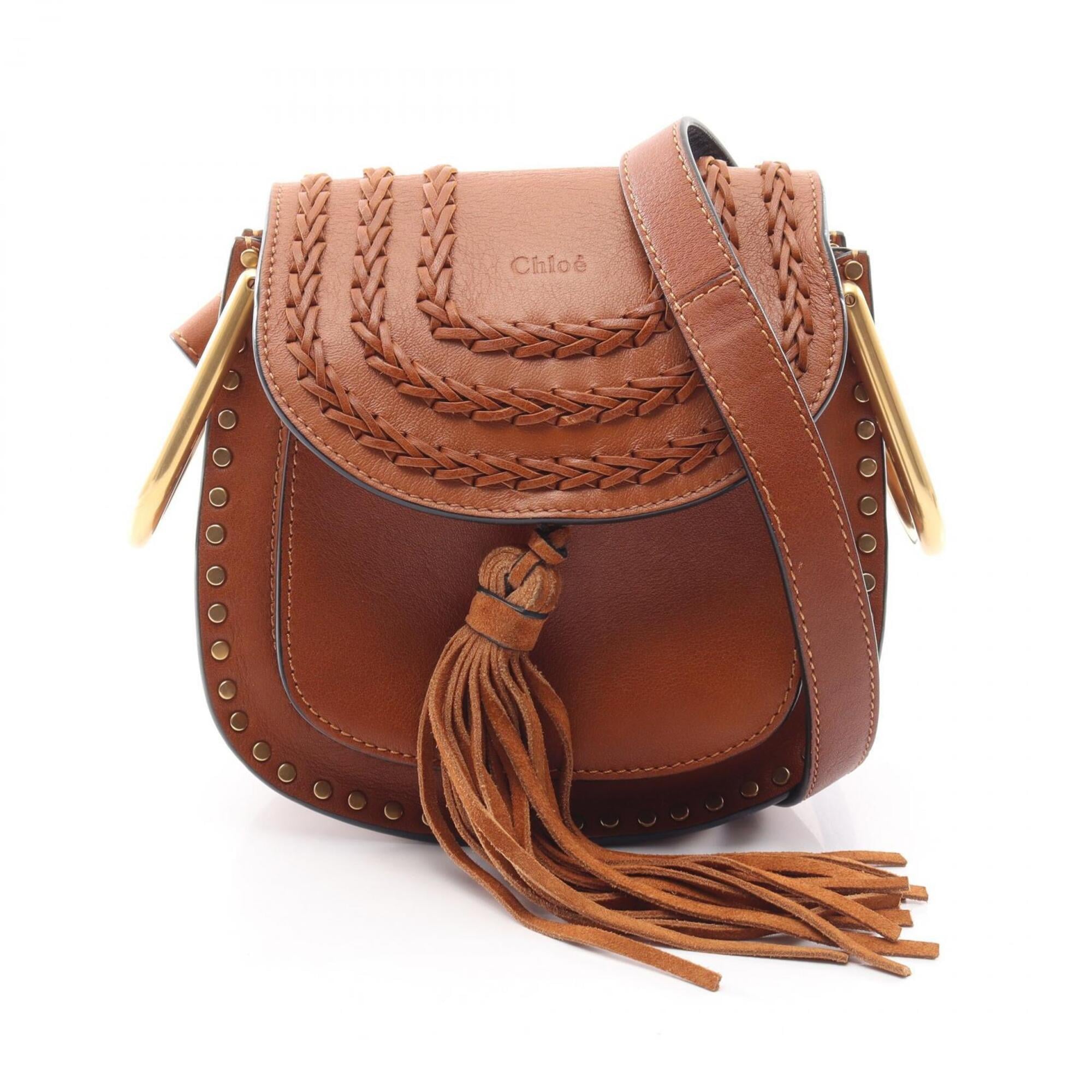 Chloé Brown Leather Suede Handbag Shoulder Bag (Pre-Owned)