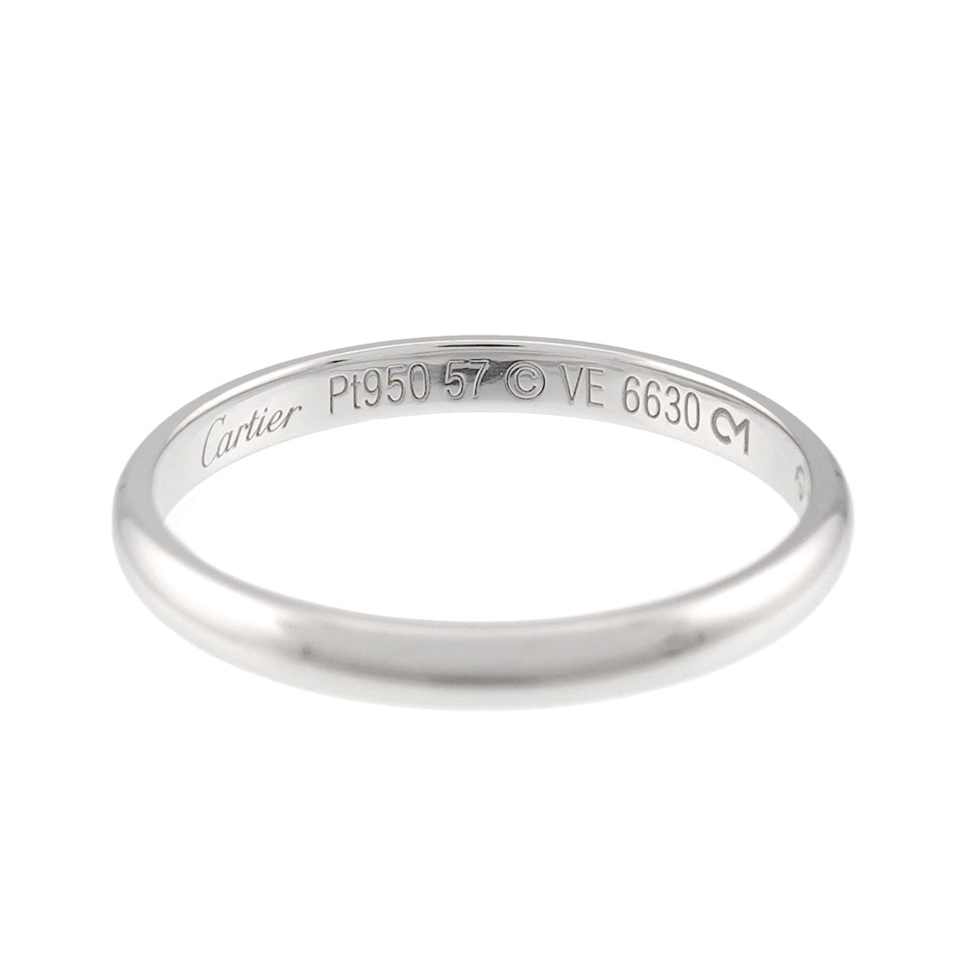 Cartier Platinum 950 Band Ring (Pre-Owned)