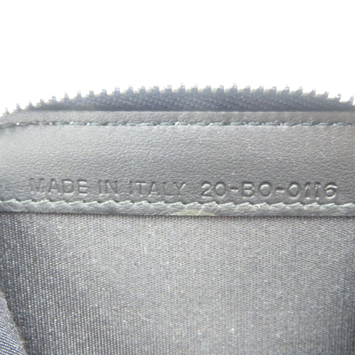 Dior Homme Navy Orange Leather Coin Purse/Coin Case (Pre-Owned)