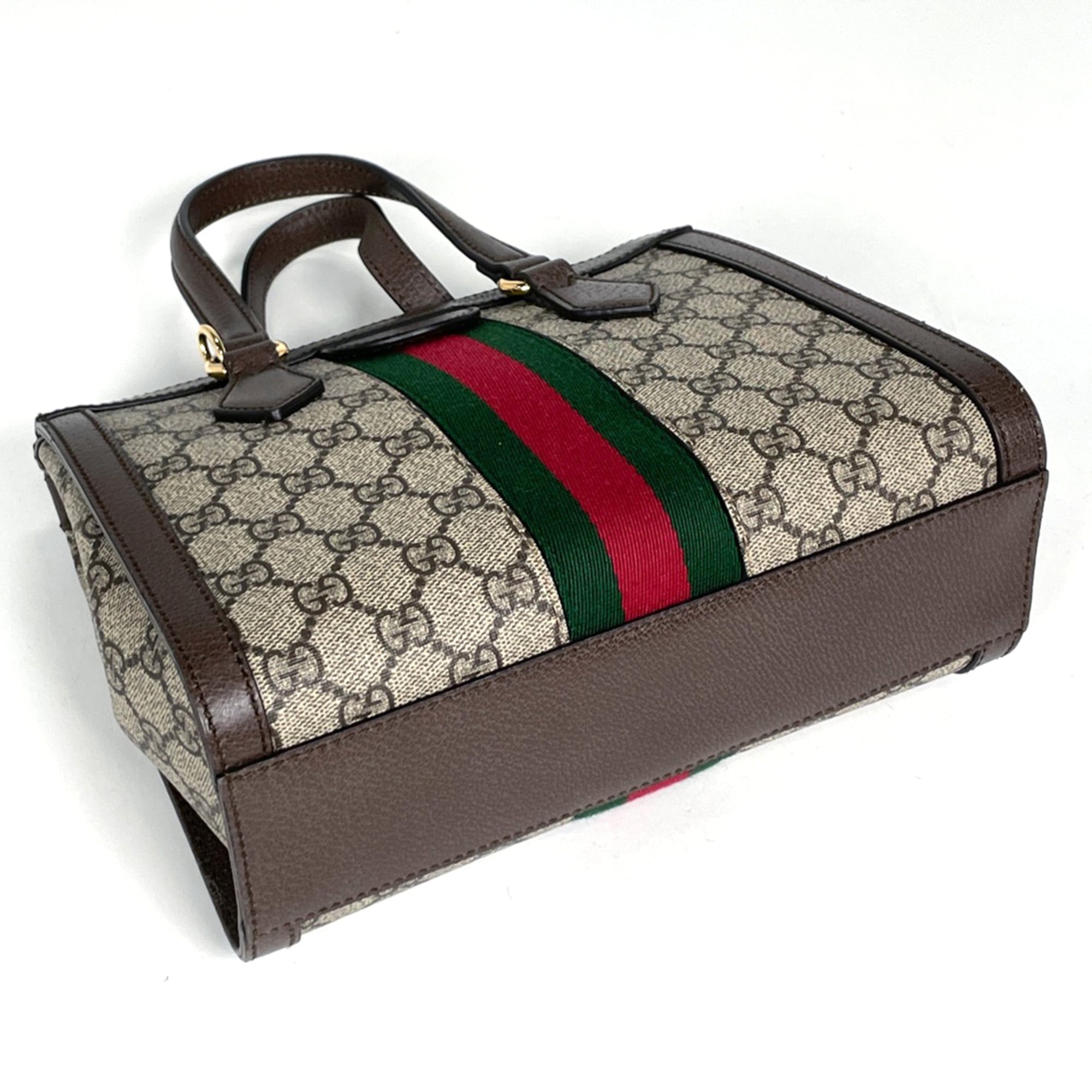 Gucci Beige Brown Gg Supreme Tote Bag (Pre-Owned)