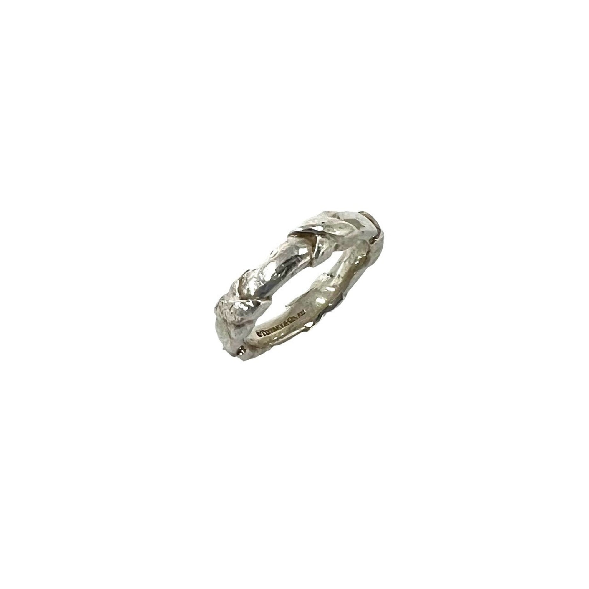 Tiffany Silver Silver 925 Band Ring (Pre-Owned)