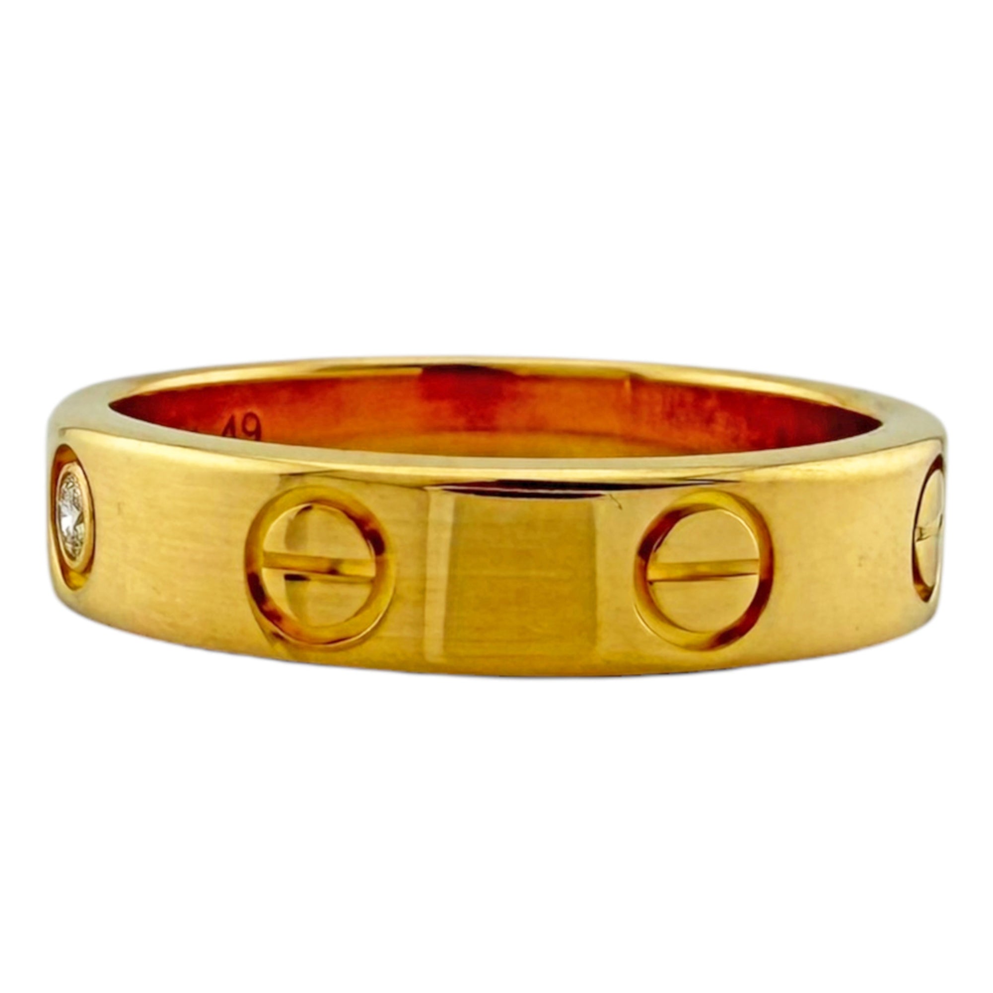 Cartier Love Gold Yellow Gold (18K) Band Ring (Pre-Owned)