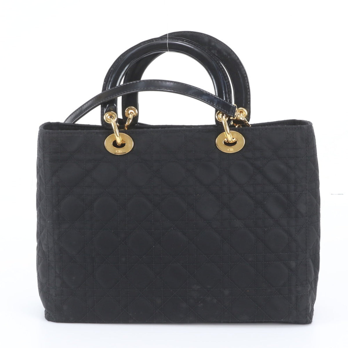 Christian Dior Black Leather Nylon Shoulder Bag (Pre-Owned)